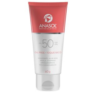 Protetor Solar Facial Oil Free Toque Seco FPS 50 Anasol 60g