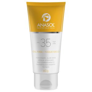 Protetor Solar Facial Oil Free Toque Seco FPS 35 Anasol 60g