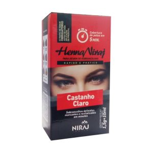 Henna Para Sobrancelha Castanho Claro Niraj 1,5g