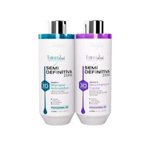 Kit Semi Definitiva Shampoo + Realinhamento Forever Liss 1L