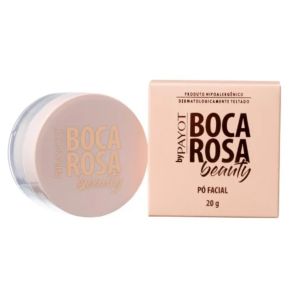 Pó Facial Solto Beauty #BOCA ROSA Marmore 01