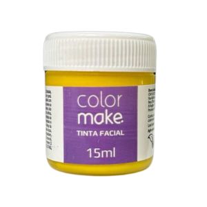 Tinta Facial Líquida Amarela Colormake 15ml