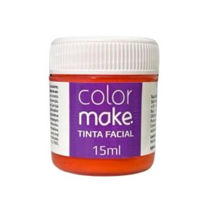 Tinta Facial Líquida Laranja Colormake 15ml