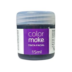 Tinta Facial Líquida Preto Colormake 15ml