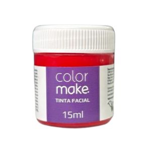 Tinta Facial Líquida Vermelho Colormake 15ml