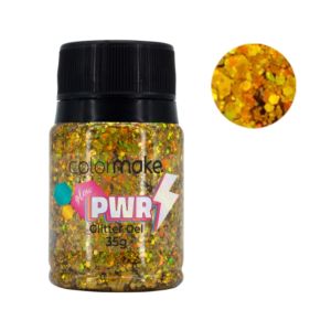Glitter Gel Glow PWR Ouro Colormake 30g