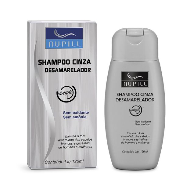 Shampoo Cinza Desamarelador Nupill 120ml