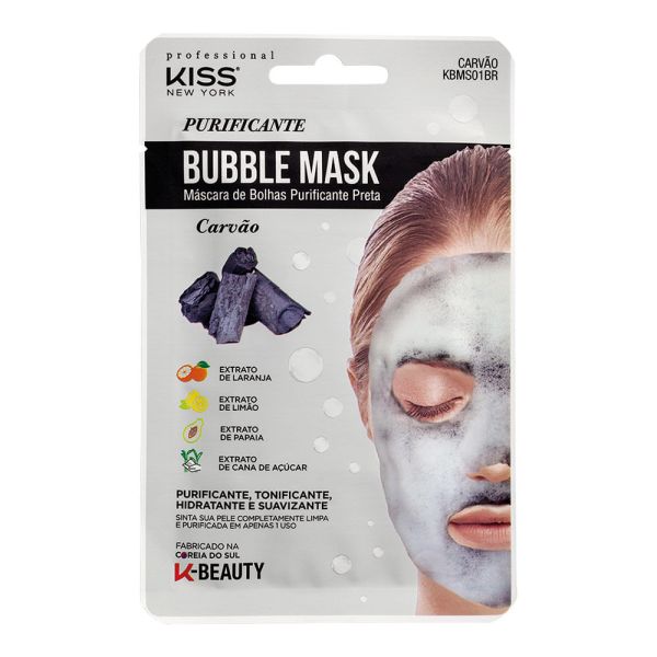 Máscara Bolha Purificante Preta Bubble Mask Carvão kiss New York 20ml